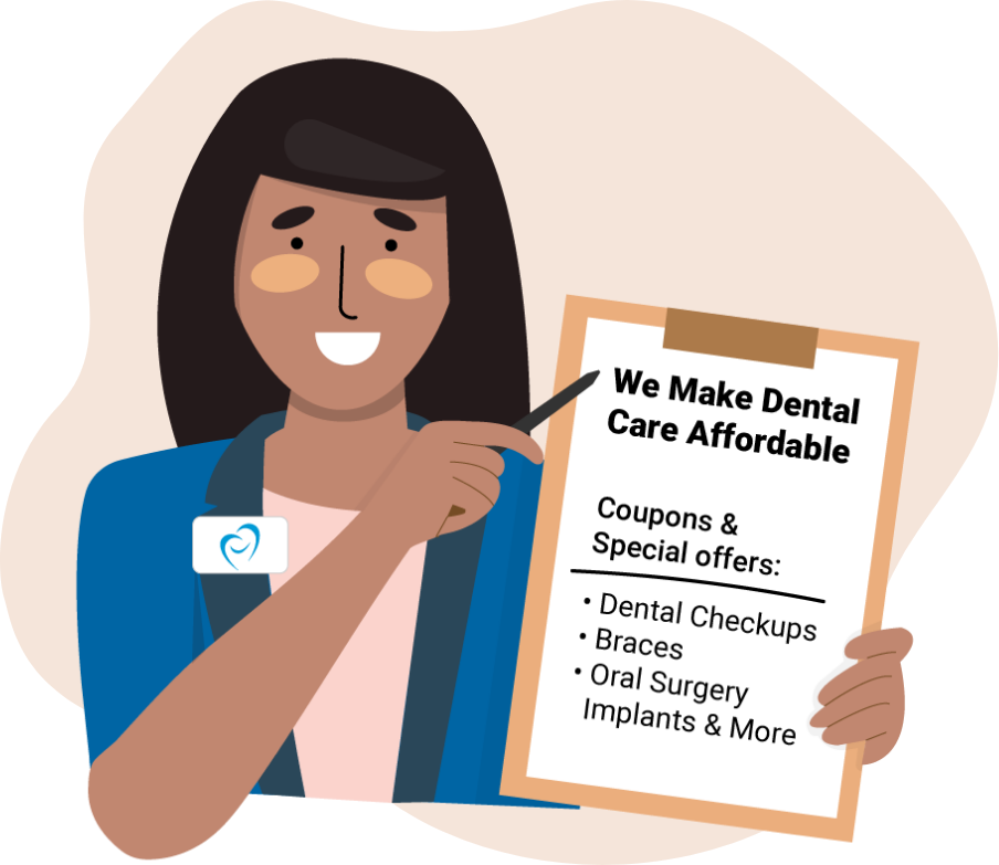 We Make Dental Care Affordable Illustration