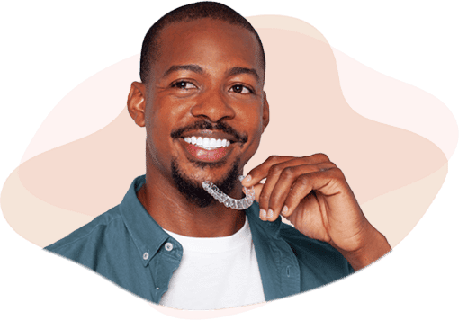 Man with Reveal Clear Aligners