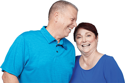 Dental Implant Couple Smiling