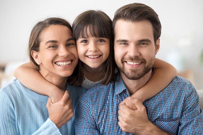 Young Family Smiling